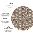 thumbnail image 3 of Zufioo Raccoon Print Leather Coaster Set, Decorative PVC Coasters 4-pack - Scald and Stain-resistant, Suitable for Home, Cafes, Restaurants-Round Shape, 3 of 6
