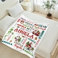 thumbnail image 4 of JML Custom Christmas Blanket with Text, Personalized Soft Throw Blanket, Customized Memorial Gifts for Christmas Holiday - Made in USA, Fast Shipping, 4 of 5