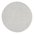 thumbnail image 2 of Unique Loom Outdoor Trellis Textured Collection Area Rug - Spatial (7' Round Grey/Gray), 2 of 6