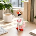 thumbnail image 5 of 7-Inch Desktop Goose Country Style Pearl Necklace Outfit Set – Mini Figurine for Office Desk, Polyester, 5 of 6