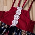 thumbnail image 4 of Gupgi Bébé Filles Été Robe Sans Manches Douce Florale Dentelle Plissée Robe de Soleil, 4 of 6