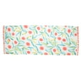 thumbnail image 4 of Heartfelt Ladies/Women's Lightweight Floral Print Fashion Scarves, Long Soft Sheer Wrap Neck Scarf Accessory Watercolor Design Orange Blossom, 4 of 4