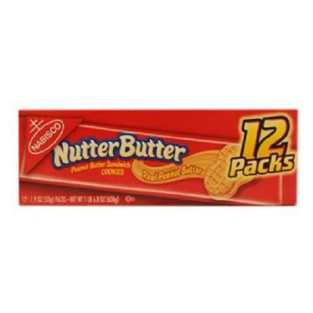 Nabisco Nutter Butter Cookies, Pack of 12, 22.8 oz