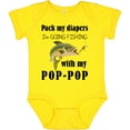 thumbnail image 3 of Inktastic Pack My Diapers I Am Going Fishing with Pop-pop Boys or Girls Baby Bodysuit, 3 of 5