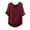 Red, variant on RYRJJ Summer Tops for Women Short Sleeve V Neck Cotton Linen Tunic Loose T Shirts Plus Size Casual Dressy Blouse(Brown,XXL)