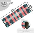 thumbnail image 5 of Yayeee Runner Rug for Bedroom 2'x6' Machine Washable Hallway Non Slip Mat, Red Teal Stripes, 5 of 8