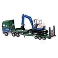 thumbnail image 3 of KLKCMS 1/50 Scale Die-Cast Flatbed Trailer+ Model Toy Mini for Scenery Layout, 3 of 9