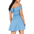 thumbnail image 2 of B. Darlin Womens Juniors Off-The-Shoulder Fit & Flare Party Dress, 2 of 2