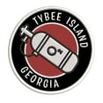 thumbnail image 1 of Tybee Island, Georgia Scuba Flag O2 Tank 3.5 Inch Iron Or Sew On Embroidered Fabric Badge Patch Ocean Beach, Salt Life Iconic Series, 1 of 2