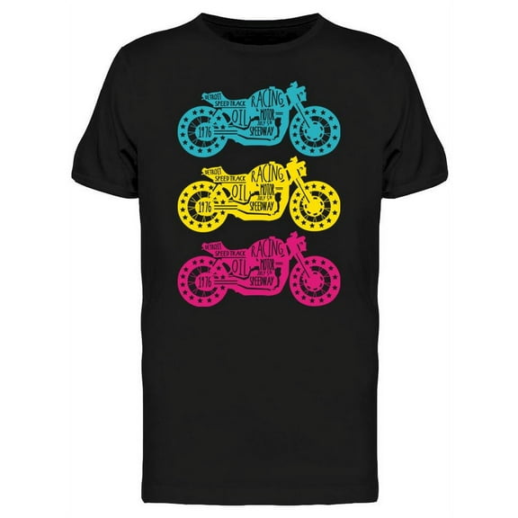 Motorcycle Design T-Shirt Men -Image by Shutterstock, Male x-Large