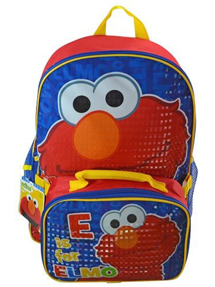 elmo backpack and lunchbox