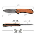 thumbnail image 5 of CIVIVI Elementum Folding Pocket Knife 2.96" Damascus Blade & Cuibourtia Wood Handle C907DS-2, 5 of 7
