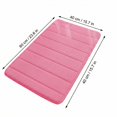 thumbnail image 2 of Bathroom Rug, Water Absorbent Non Slip, 16.0in x 24.0in Pink Striped Coralline, Suitable for Bathroom, Have 1 Piece Bath Mat, 2 of 7