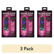 (3 pack) Roku Silicone Glow in the Dark Sleeve for Roku Remotes