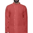 thumbnail image 2 of Atasi Solid Long Kurta For Men Mandarin Collar Casual Party Dress Shirt, 2 of 5