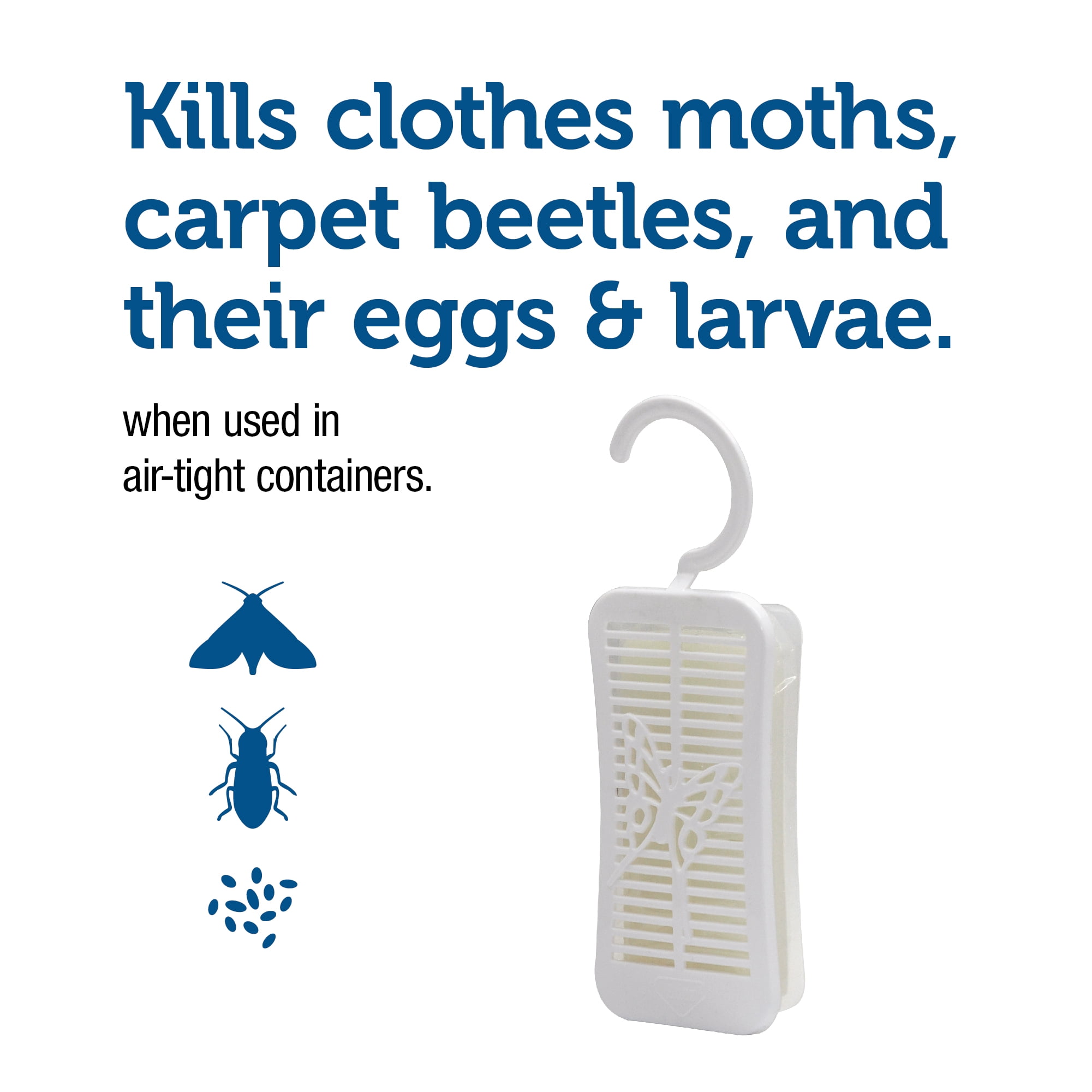 Clothes Moth Killer Kit - Extreme Power. Kill Moths, Larvae and Eggs