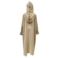 thumbnail image 6 of Wdgfv Elegant Arab Girls Abaya Hoodie Loose Long Dress Prayer Robe Clothing for Kids Comfortable Stylish Outfit Brown 5-6 Years, 6 of 6