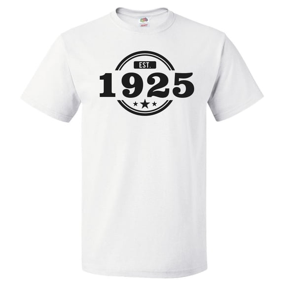 101st Birthday Gift For 101 Year Old Established 1925 T Shirt