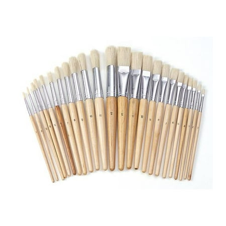 Colorations Best Value Easel Paint Brush Assortment - Set of 24 (Item #