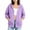 Purple1, variant on LIaqionyy Womens Hoodie Sweatshirt Jacket Zip up 3/4 Sleeve Lightweight Casual Drawstring Sweatshirts with Pocket