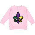 thumbnail image 2 of Inktastic Fleur De Lis Mardi Gras Holiday Toddler Sweatshirt, 2 of 4