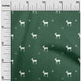 thumbnail image 2 of oneOone Cotton Poplin Twill Green Fabric Christmas Craft Projects Decor Fabric Printed By The Yard 56 Inch Wide, 2 of 6