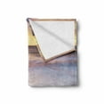 thumbnail image 2 of Beach Soft Flannel Fleece Blanket, Fantasy Seascape in Exotic Hawaiian Water Sea Sky Peace Relax Theme in Nature Print, Cozy Plush for Indoor and Outdoor Use, 60" x 80", Cream White, by Ambesonne, 2 of 6