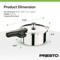 thumbnail image 5 of Open Box Presto 4 qt Stainless Steel Pressure Cooker, Tri Clad Base, Silver, 5 of 10