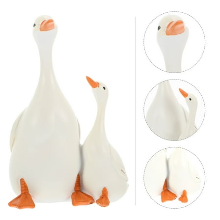 WHAMVOX  Duck Garden Statue Figure Ducks Popular among Decor Outdoor Mother Baby