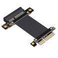 thumbnail image 1 of PCI-E X4 to X4 Extension Cable PCI Express Riser Cable Extender Converter Adapter Support Network Card SSD USB Card 20CM, 1 of 6