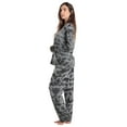 thumbnail image 2 of Just Love Womens Pajama Set  Elegant, Relaxing Sleepwear (Tie Dye Grey Black Long Sleeve, 2X), 2 of 3