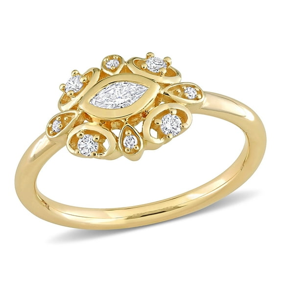 Everly Women's Diamond 14k Yellow Gold Ring