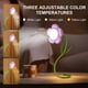 thumbnail image 5 of Lámpara de escritorio inalámbrica de flores | Luz LED recargable ajustable de cuello de ganso con puerto USB, 3 modos de color, regulación sin escalones, 16" de alto, rosa/rojo/amarillo/naranja, 5 of 8