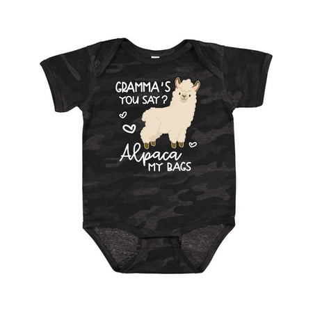 

Inktastic Gramma s You Say Alpaca My Bags Gift Baby Boy or Baby Girl Bodysuit