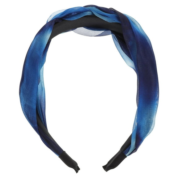 TABLZONE Wide Cloth Hairband for Women, Secure Non-Slip Blue Headband, Comfortable and Stylish Hair Accessory, 1 Piece