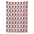 thumbnail image 3 of Ambesonne Rose Tablecloth Rectangular Table Cover, Watercolor Gothic, 60"x84", Vermilion Black Green, 3 of 4