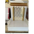 thumbnail image 6 of Wooden Temple For Home And Office With LED Lights / Puja Mandir For Home / Wall Hanging And Table Top Mandir / Pooja Mandap / White Temple, 6 of 6