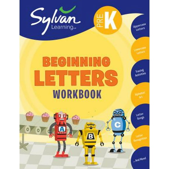 Pre-Owned Pre-K Beginning Letters Workbook: Uppercase Letters, Lowercase Letters, Tracing Activities, Alphabet Art, Letter Sounds, More; Activities, Exercises & (Paperback) 0307479528 9780307479525