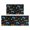 Game Controller Black Pattern-2, variant on Game Controller Black Pattern Anti Fatigue Kitchen Rugs Set Of 2, Non Slip Washable Decorative Floor Mats for Kitchen Sink Laundry, 17"x30" and 17"x47"