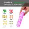 thumbnail image 5 of Greencycle Weekly Pill Organizer, 7 Day / 3 Times A Day Large Pill Cases Moisture-Proof Pill Box AM PM Medicine Organizer to Hold Vitamins Fish Oil Compartments Supplements (Rainbow), 5 of 8
