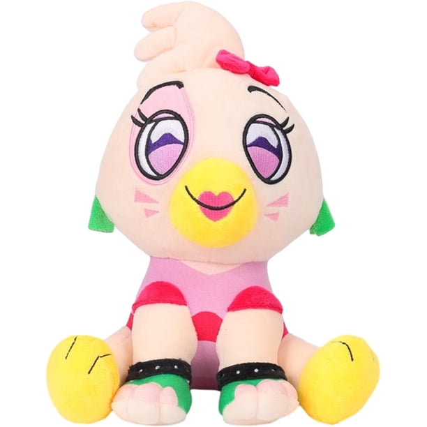 Peluche Roxanne Wolf - Peluche Roxy de FNAF con fanáticos de los juegos Five Nights - Peluche Freddy coleccionable, perfecto para la colección de peluches FNAF (pollito) 25 cm Rojo Verde Cocina, Decoración y Otros