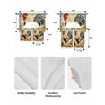 thumbnail image 6 of Retro Rooster Kitchen Curtains Sets 24 Inch Length with Valance, Sunflower Watercolor Farmhouse Animals Swag Valances and Tiers Curtain Set Drapes Swag Curtains for Living Room, Bathroom, Bedroom, 6 of 6