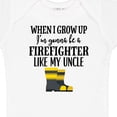 thumbnail image 4 of Inktastic Future Firefighter Like My Uncle Boys or Girls Baby Bodysuit, 4 of 5
