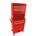 thumbnail image 5 of ARTMAN 6-Drawer Rolling Tool Chest with Lockable Wheels, Sliding Drawers, Detachable Top, Adjustable Shelf, 20.87*13*25.98, 5 of 16