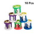 thumbnail image 2 of HLONK 10pcs Pet Cat Bell Ball Cylinder Shape Pet Colorful Teasing Toys Plastic Ringing Roller Toy for Cat Kitten (Random Color), 2 of 7