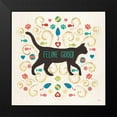thumbnail image 2 of Charron, Veronique 15x15 Black Modern Framed Museum Art Print Titled - Otomi Cats II, 2 of 5