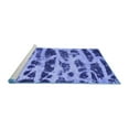 thumbnail image 2 of Ahgly Company Machine Washable Indoor Rectangle Abstract Blue Modern Area Rugs, 4' x 6', 2 of 4