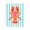 Bright Boho Lobster Stripes, variant on Stupell Industries Bohemian Boho Seahorse on Stripes Canvas Art, 16 x 20, by Indira Prieto | IndySign