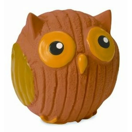 HuggleHounds Ruff-Tex Poppy The Owl Pet Squeak Toy, Large