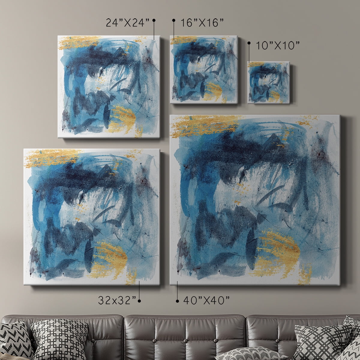 Wexford Home Floating Nebula IV-Premium Gallery Wrapped Canvas, 24" x 24" - Ready to Hang